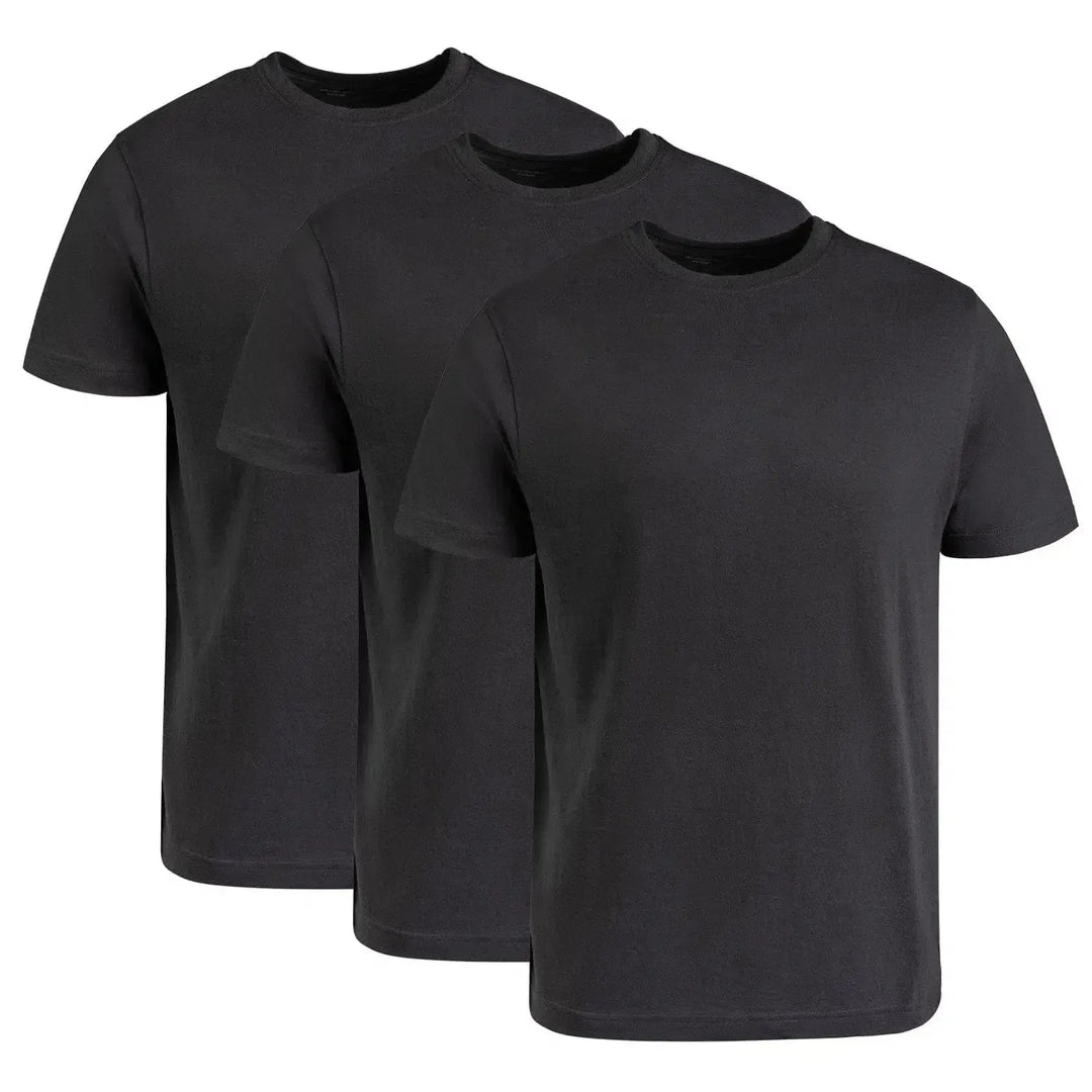 Circle One Men's Crew-Neck T-Shirts For Men 3-Pack - Carbon-Shirts & Tops-S-