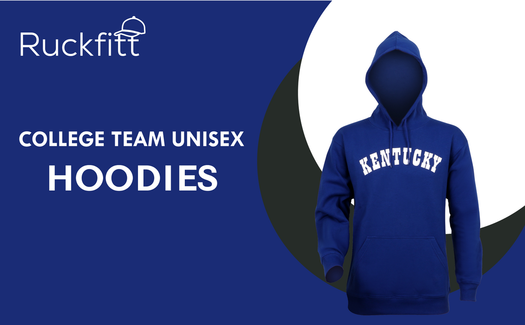 RuckFitt College University Hoodie, College Sports Team Sweatshirt
