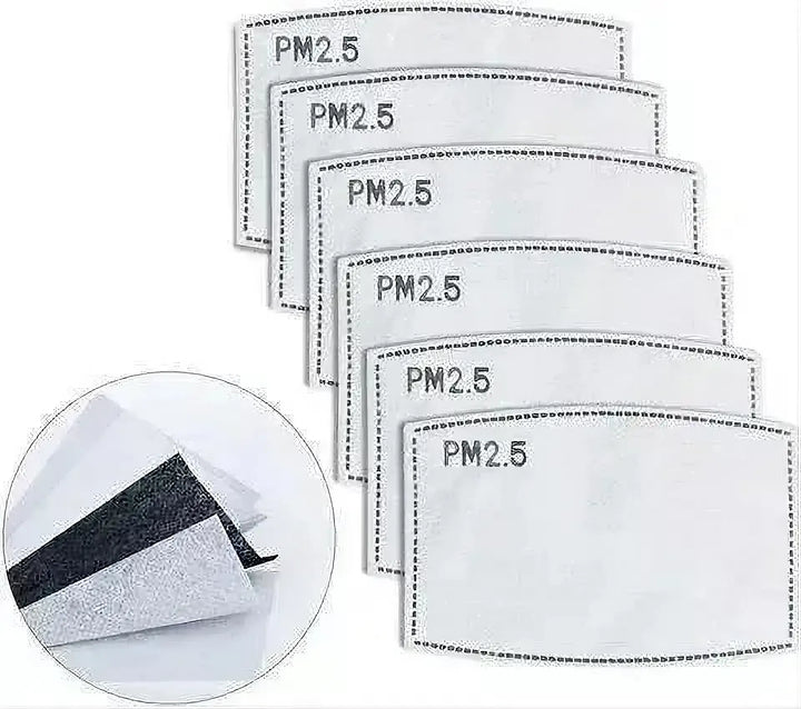 Cloth Face Mask Filters, PM 2.5 Mask Filter, 10 Pack
