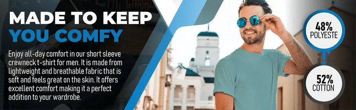 Circle One Men's Crew-Neck T-Shirt - 3-Pack - Army Green, Bluestone, Carbon-Circle One-Ruckfitt