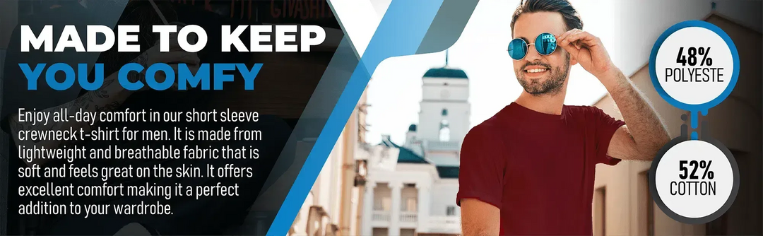 Circle One Men's Crew-Neck T-Shirt 3-Pack - Light Blue, Bluestone, Cardinal Red-Circle One-Ruckfitt