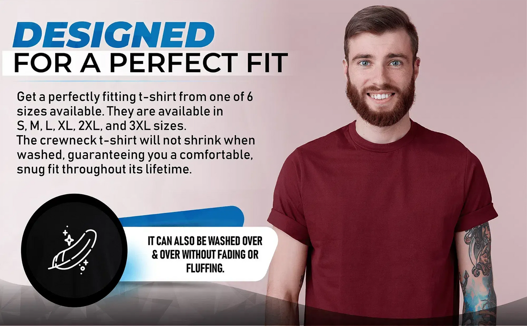 Circle One Men's Crew-Neck T-Shirt 3-Pack - Light Blue, Bluestone, Cardinal Red-Circle One-Ruckfitt