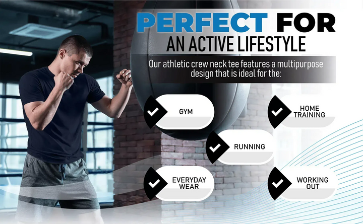 Circle One Men's Crew-Neck T-Shirts For Men 3-Pack - Bluestone, Navy, White-Circle One-Ruckfitt