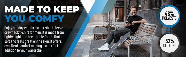 Circle One Men's Crew-Neck T-Shirts For Men 3-Pack - Heather Gray, Black, White-Circle One-Ruckfitt