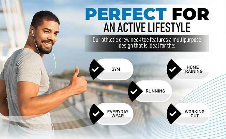 Circle One Men's Crew-Neck T-Shirts For Men 3-Pack - Heather Gray, Black, White-Circle One-Ruckfitt