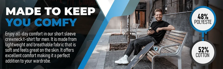 Circle One Men's Crew-Neck T-Shirts For Men 3-Pack - Navy, Carbon, Army Green-Circle One-Ruckfitt