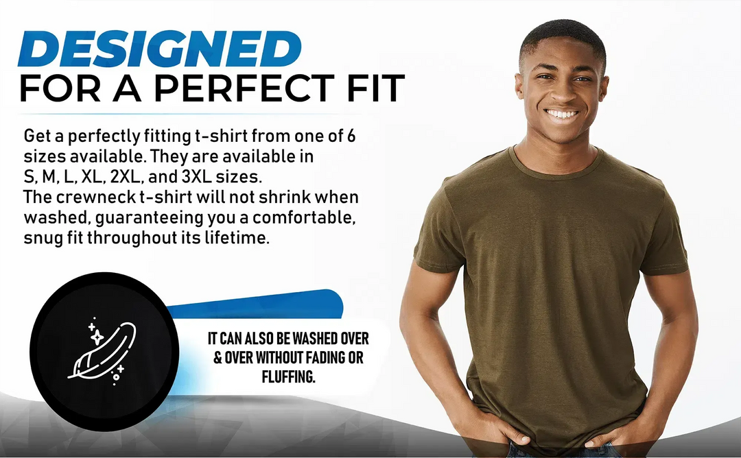 Circle One Men's Crew-Neck T-Shirts For Men 3-Pack - Navy, Carbon, Army Green-Circle One-Ruckfitt