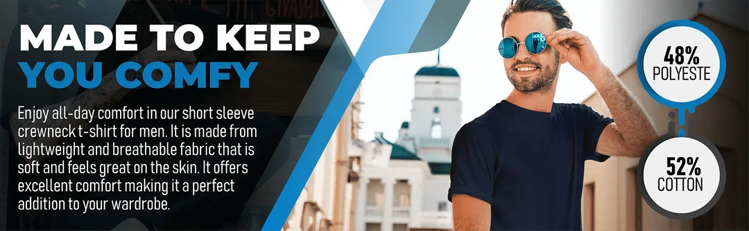 Circle One Men's Crew-Neck T-Shirts For Men 3-Pack - Navy-Circle One-Ruckfitt