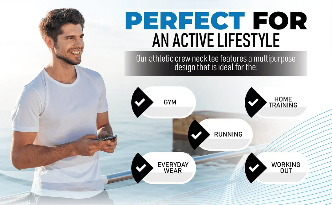 Circle One Men's Crew-Neck T-Shirts For Men 3-Pack - White-Circle One-Ruckfitt