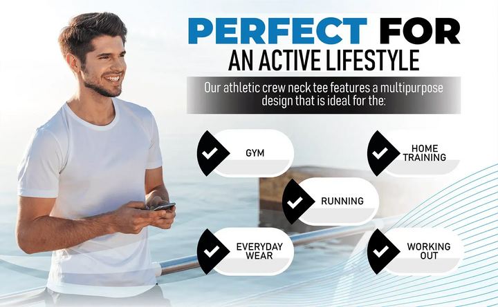 Circle One Men's Crew-Neck T-Shirts For Men 3-Pack - White-Circle One-Ruckfitt