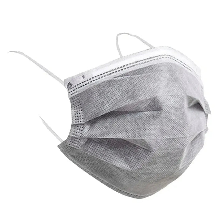 FuturePPE 3 Ply Disposable Face Mask , 3PLY, 3-PLY Face Mask - Surgical Masks-3PLY-Gray-50 Masks-