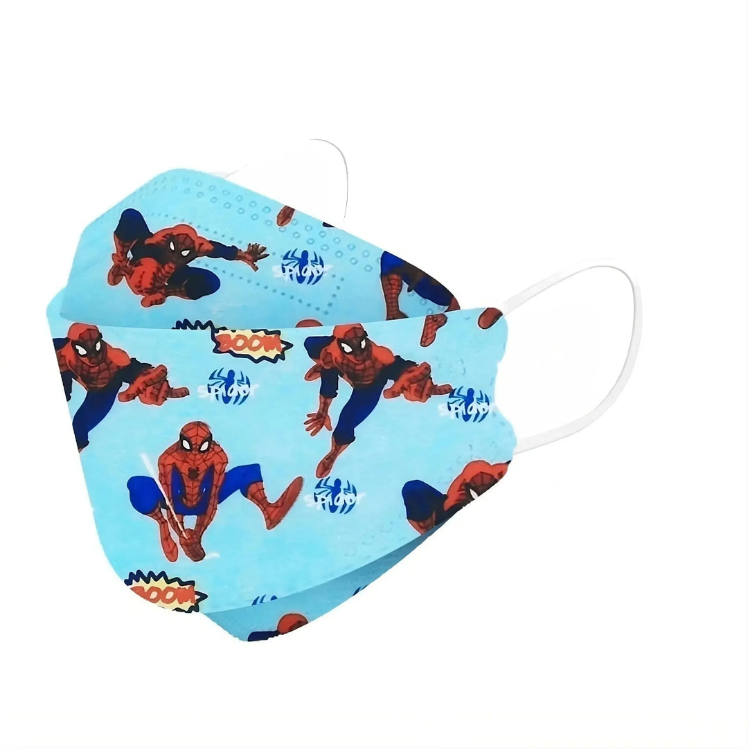 Kids KF94 Face Masks, Kids Disposable Masks, Children's Face Mask-Kids Face Masks-Blue Spider-Man-10 Masks-