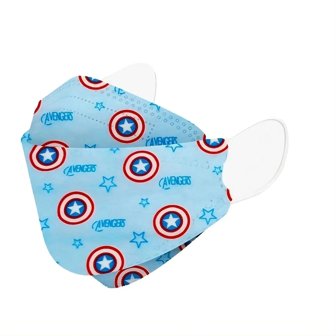 Kids KF94 Face Masks, Kids Disposable Masks, Children's Face Mask-Kids Face Masks-Captain America-10 Masks-