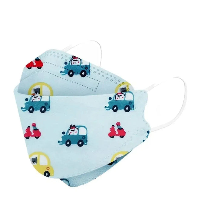 Kids KF94 Face Masks, Kids Disposable Masks, Children's Face Mask-Kids Face Masks-Cars-10 Masks-