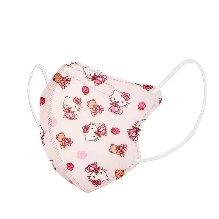 Kids KN95 Face Masks, K95 Disposable, Children's Face Mask-Kids Face Masks-Hello Kitty-10 Masks-