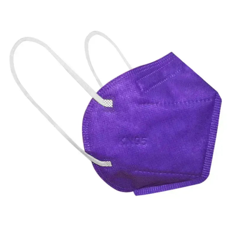 KN95 Face Masks, CE Certified, 5PLY, Protective Mask, Respirator-Face Masks-Purple-10 Masks-