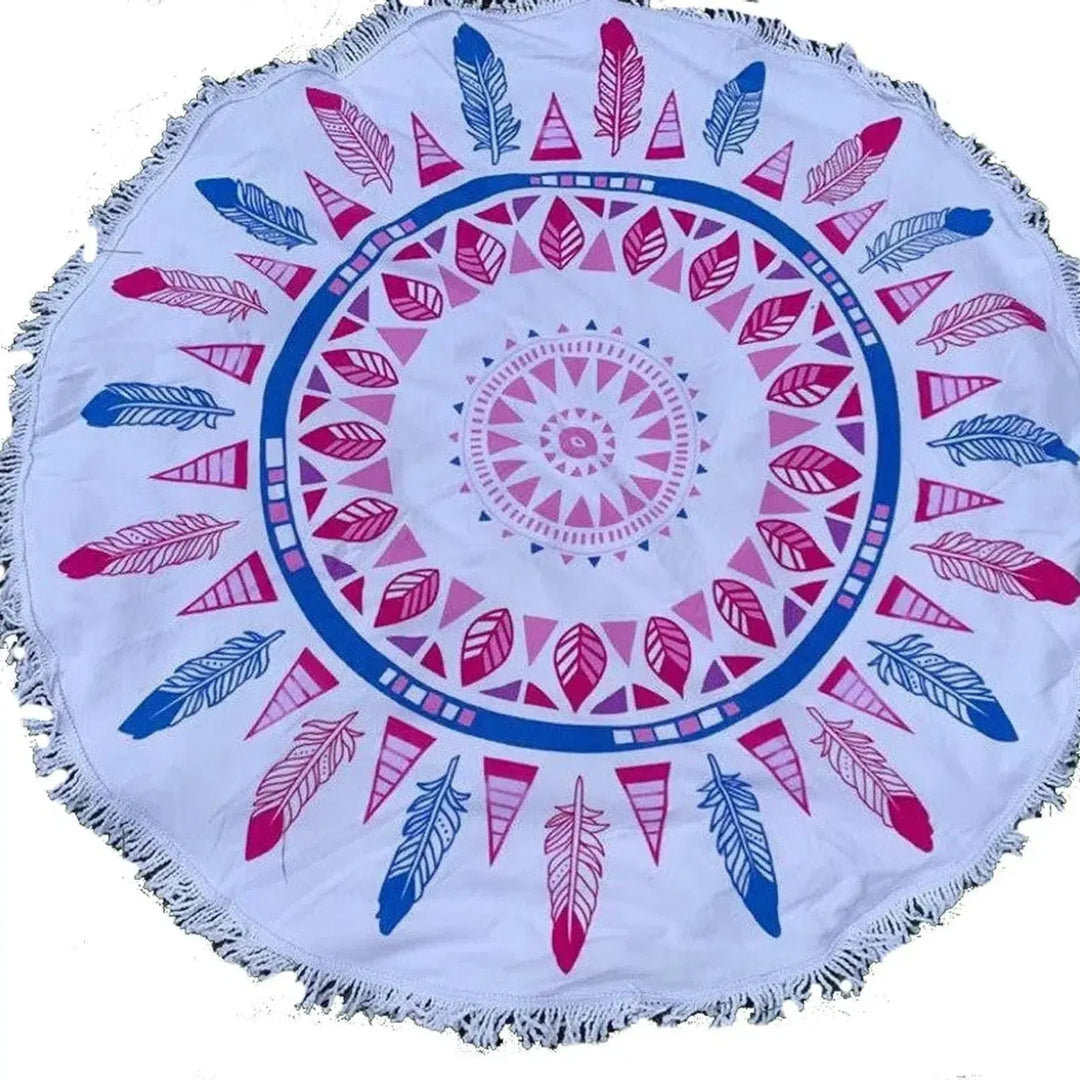 Mervie Beach Picnic Towels-Beach Towels-Feather Light-