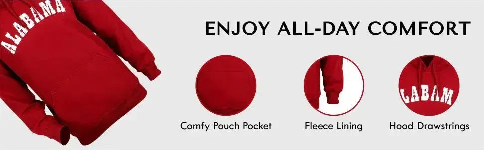 RuckFitt Alabama Hoodie, Crimson Tide Hoodie Sweatshirt-Ruckfitt-Ruckfitt