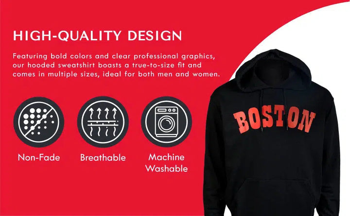 RuckFitt Boston University Hoodie, Boston Hoodie Sweatshirt