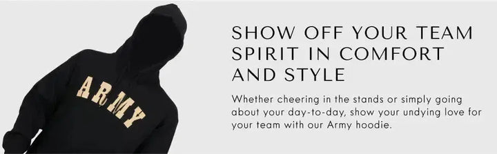 RuckFitt College Army Hoodie, Black Knights Sweatshirt-Ruckfitt-Ruckfitt