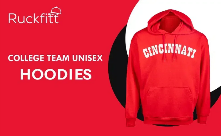 RuckFitt College University of Cincinnati Bearcats Hoodie, Bearcats Hoodie Sweatshirt-Sweatshirt-S-