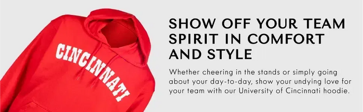 RuckFitt College University of Cincinnati Bearcats Hoodie, Bearcats Hoodie Sweatshirt-Sweatshirt-S-