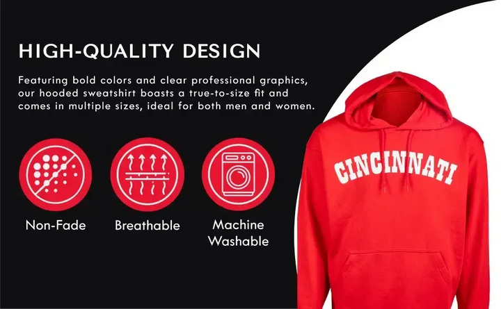 RuckFitt College University of Cincinnati Bearcats Hoodie Sweatshirt-Ruckfitt-Ruckfitt