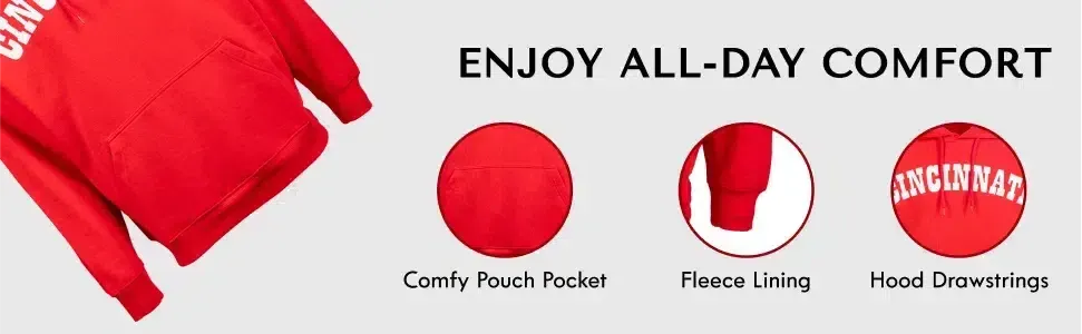 RuckFitt College University of Cincinnati Bearcats Hoodie Sweatshirt-Ruckfitt-Ruckfitt