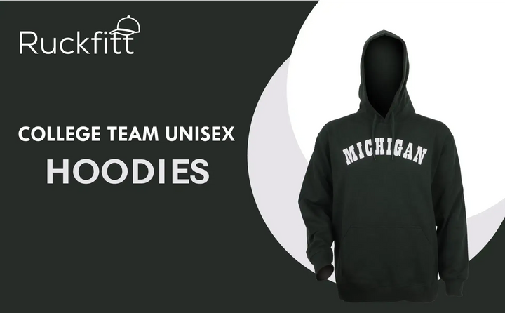 RuckFitt Green Michigan Hoodie, University Spartans Sweatshirt Hoodie-Sweatshirt-S-
