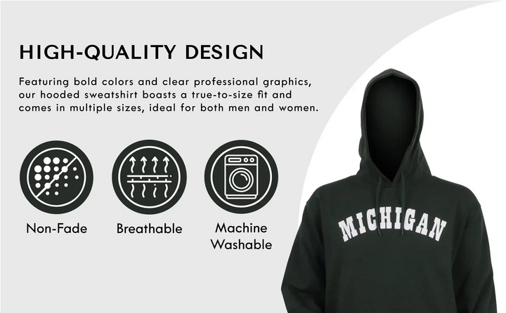 RuckFitt Green Michigan Hoodie, University Spartans Sweatshirt Hoodie-Sweatshirt-S-