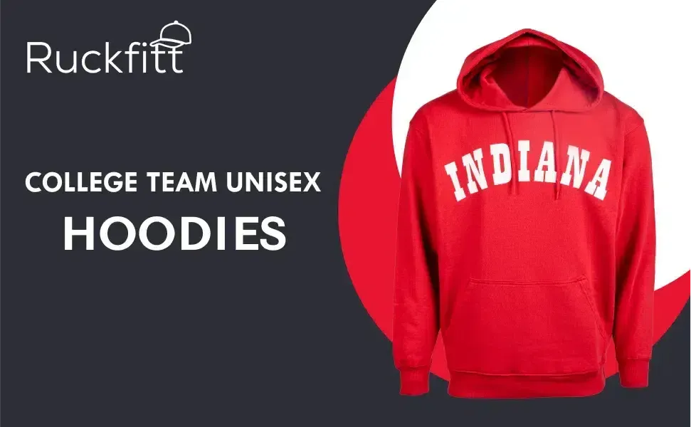 RuckFitt Indiana Hoodie, Hoosiers Sweatshirt IU Hoodie University Sweatshirt-Ruckfitt-Ruckfitt