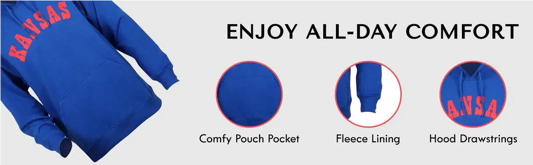 Ruckfitt Kansas Hoodie, Jayhawks Hoodie KU Sweatshirt-Ruckfitt-Ruckfitt