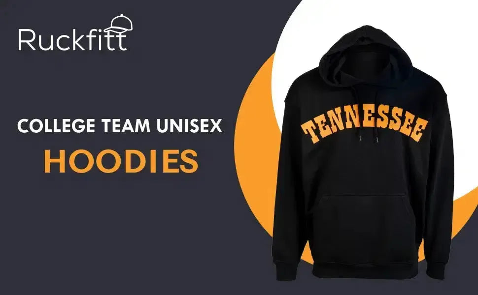 RuckFitt Tennessee Hoodie, Tennessee Vols College University Sweatshirt Hoodie-Sweatshirt-S-