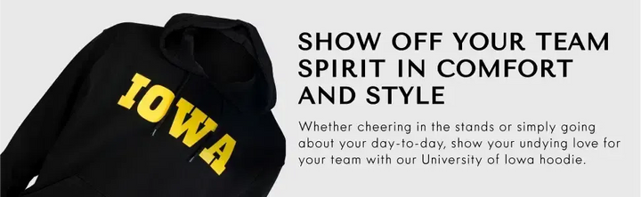 RuckFitt University of Iowa Hoodie, Iowa Hawkeyes Sweatshirt Hoodie-Ruckfitt-Ruckfitt