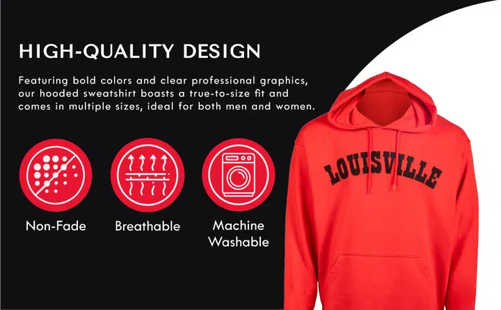 RuckFitt University of Louisville Hoodie, Louisville Cardinals Sweatshirt Hoodie