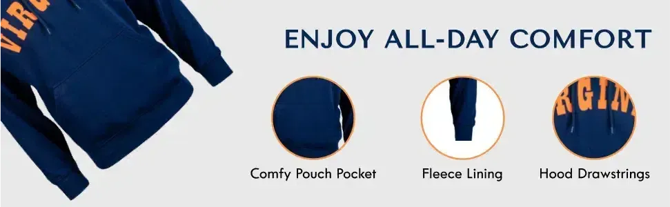 RuckFitt University of Virginia Hoodie, Virginia Cavaliers Sweatshirt Hoodie-Ruckfitt-Ruckfitt