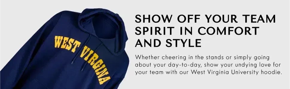 RuckFitt West Virginia Hoodie, Mountaineers Sweatshirt Hoodie-Ruckfitt-Ruckfitt