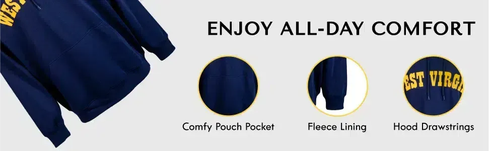 RuckFitt West Virginia Hoodie, Mountaineers Sweatshirt Hoodie-Ruckfitt-Ruckfitt