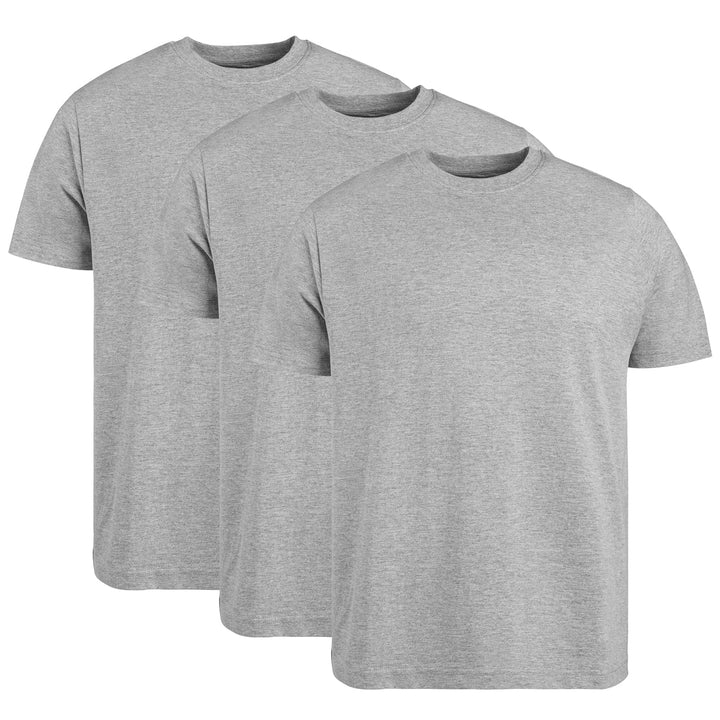Circle One Men's Crew-Neck T-Shirts For Men 3-Pack - Heather Gray