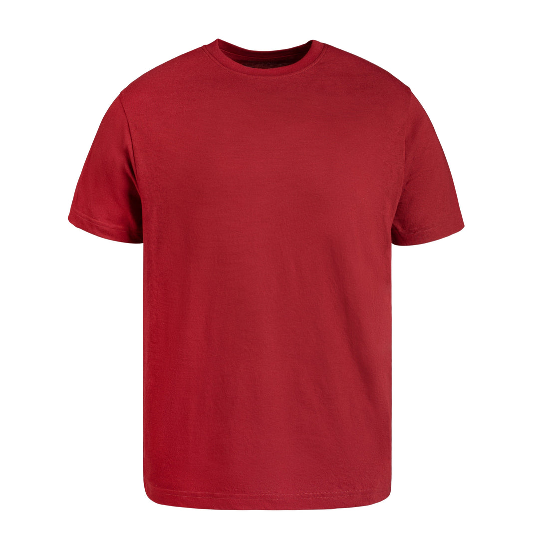Circle One Men's Crew Neck T-Shirt For Men, Athletic Cut - Cardinal Red