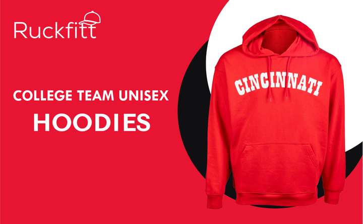 RuckFitt College Hoodies, Sports Team Sweatshirt, Cincinnati Hoodie