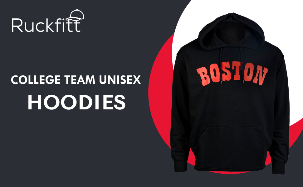 RuckFitt College Hoodies, Sports Team Sweatshirt, Boston Hoodie