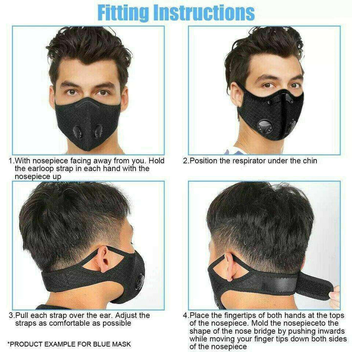 Mesh Sports Mask with 5-Layer Carbon Activated Filter-Brookwood Medical